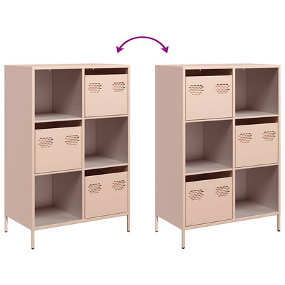 Credenza Rosa 68x39x103,5 cm in Acciaio - homemem39