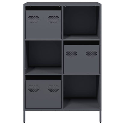 Credenza Antracite 68x39x103,5 cm Acciaio - homemem39
