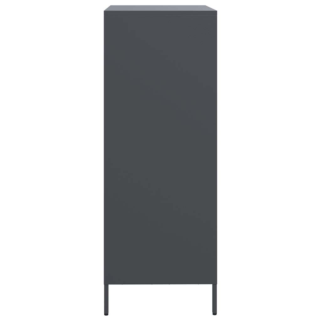 Credenza Antracite 68x39x103,5 cm Acciaio - homemem39
