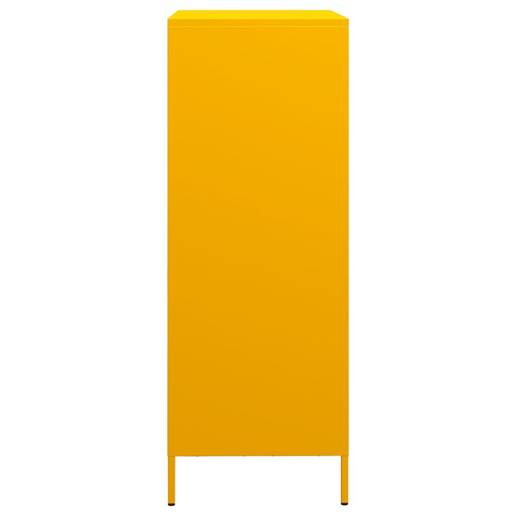 Credenza Giallo Senape 68x39x103,5 cm in Acciaio - homemem39