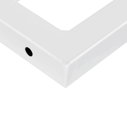 Ripiano a Parete per Lavabo in Acciaio e Massello di Faggio | homemem39