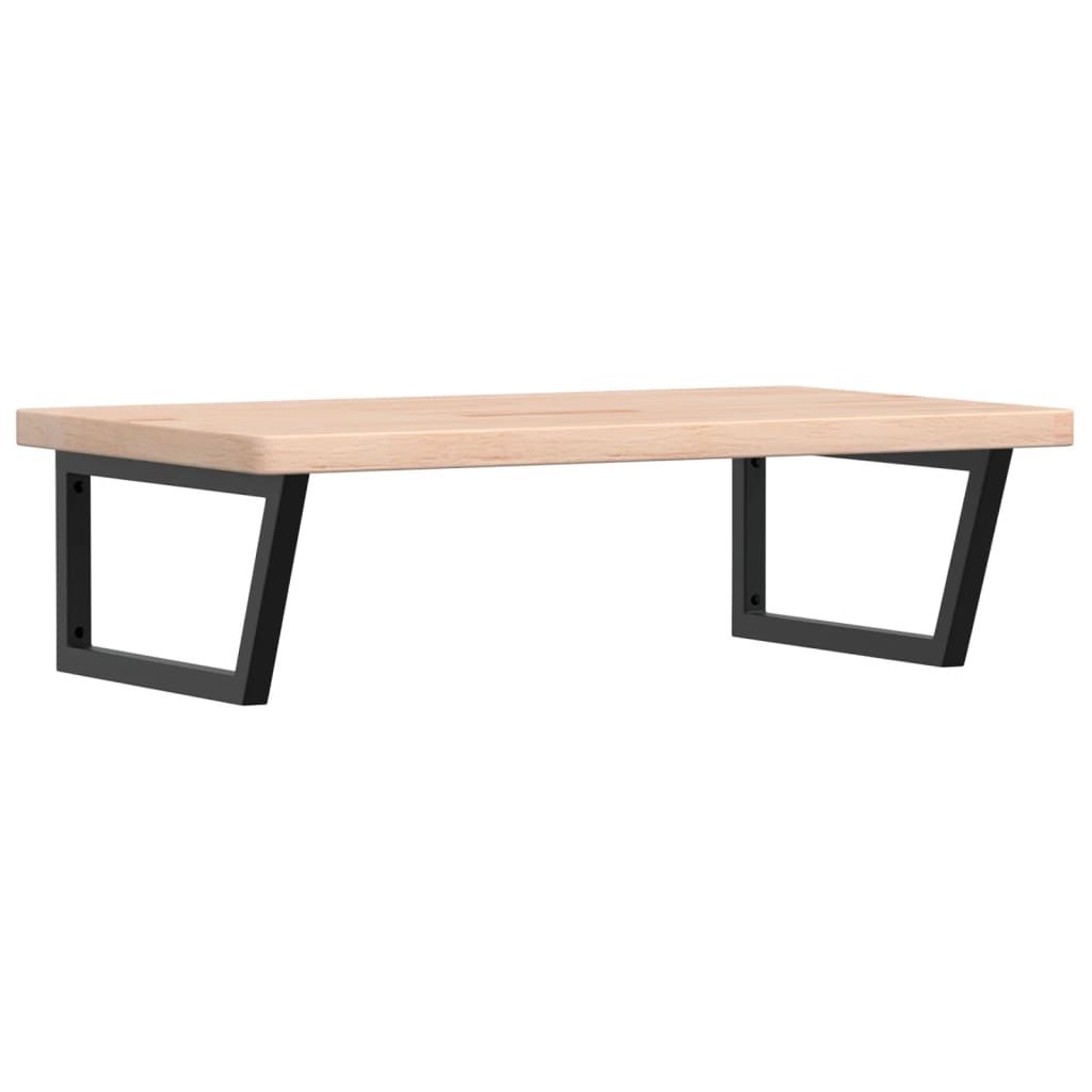 Ripiano a Parete per Lavabo in Acciaio e Massello di Rovere | homemem39