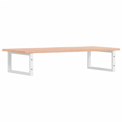 Ripiano a Parete per Lavabo in Acciaio e Massello di Rovere | homemem39