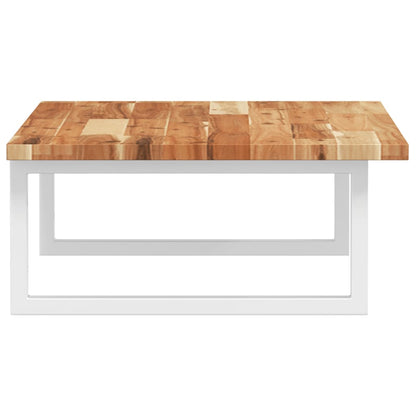 Ripiano a Parete per Lavabo in Acciaio e Massello di Acacia | homemem39