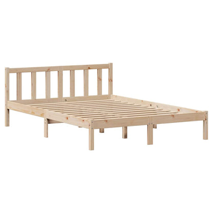 Letto senza Materasso 120x190 cm in Legno Massello di Pino