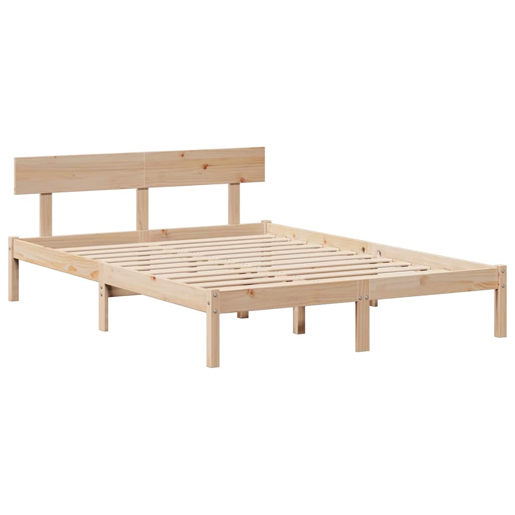 Letto senza Materasso 120x200 cm in Legno Massello di Pino