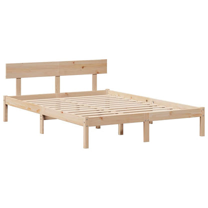 Letto senza Materasso 120x200 cm in Legno Massello di Pino