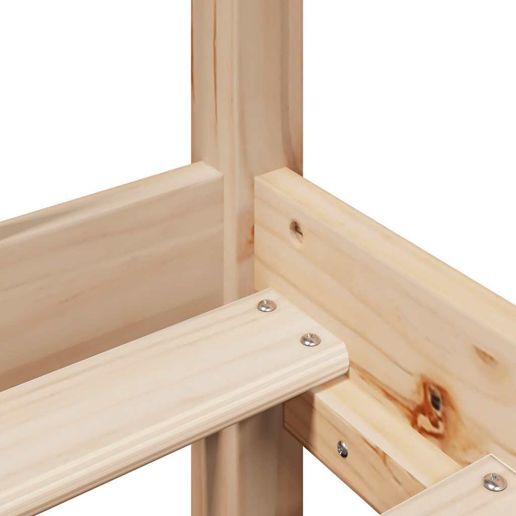 Giroletto senza Materasso 100x200 cm in Legno Massello di Pino
