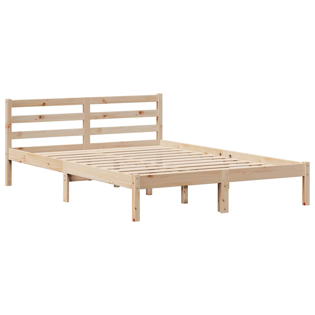 Letto senza Materasso 150x200 cm in Legno Massello di Pino