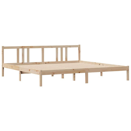 Letto senza Materasso 180x200 cm in Legno Massello di Pino