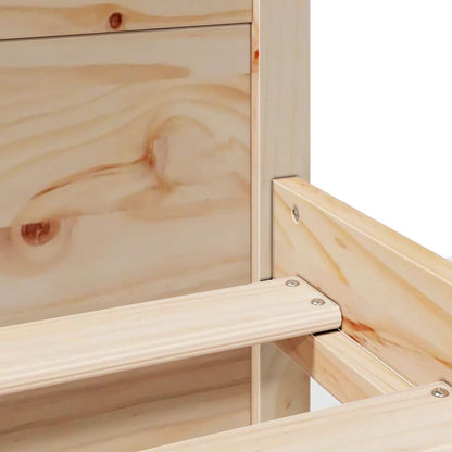 Letto senza Materasso 120x200 cm in Legno Massello di Pino