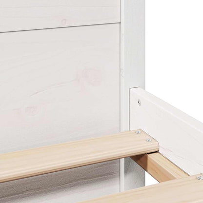 Letto senza Materasso Bianco 140x200 cm Legno Massello di Pino | homemem39