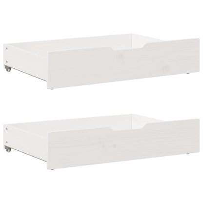 Letto senza Materasso Bianco 150x200 cm Legno Massello di Pino