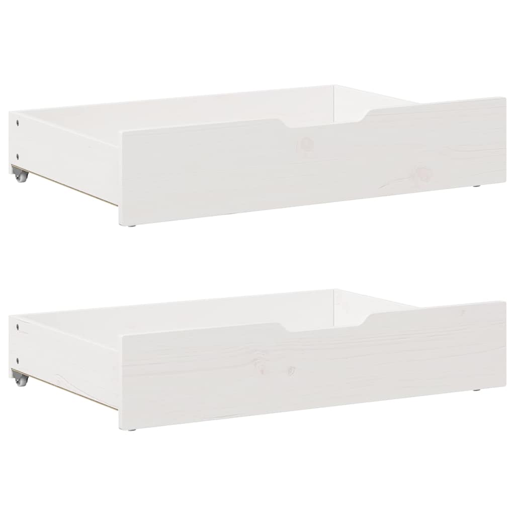 Letto senza Materasso Bianco 90x200 cm Legno Massello di Pino | homemem39