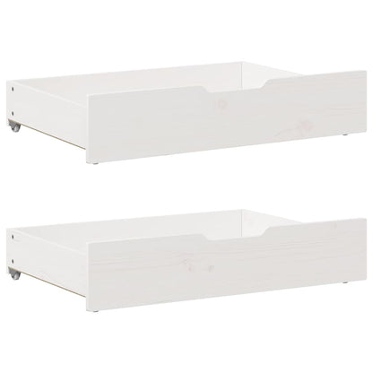 Letto senza Materasso Bianco 90x200 cm Legno Massello di Pino | homemem39
