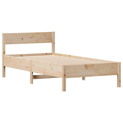 Letto senza Materasso 75x190 cm in Legno Massello Pino