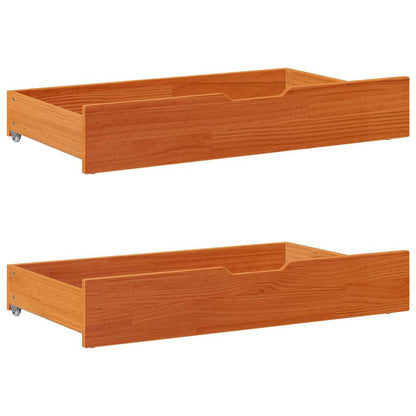 Letto senza Materasso Marrone Cera 75x190 cm in Legno di Pino | homemem39