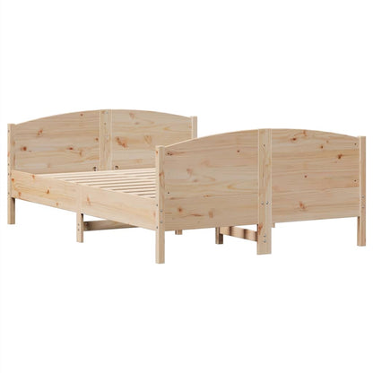 Letto senza Materasso 150x200 cm in Legno Massello di Pino