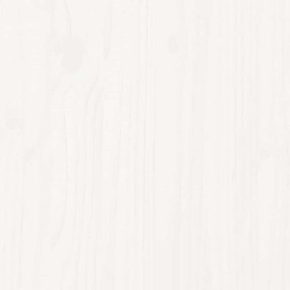 Giroletto senza Materasso Bianco 200x200 cm Legno Massello Pino - homemem39