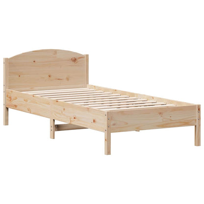 Letto senza Materasso 75x190 cm in Legno Massello Pino