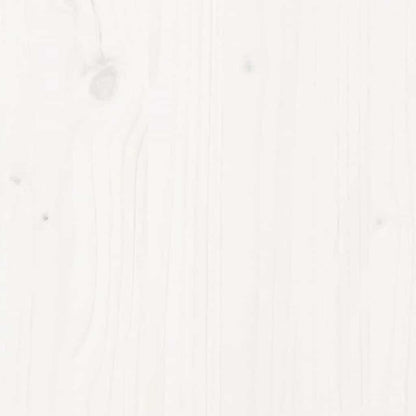 Giroletto senza Materasso Bianco 100x200 cm Legno Massello Pino