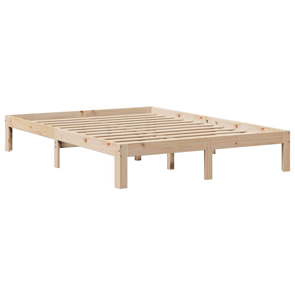 Giroletto con Cassetti 140x190 cm in Legno Massello di Pino | homemem39