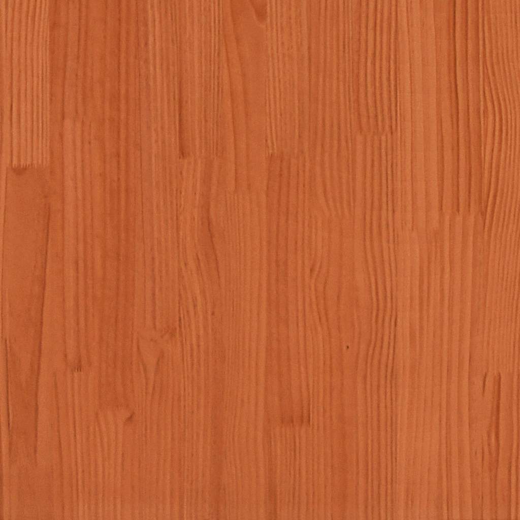 Giroletto Cassetti Marrone Cera 135x190 cm Legno Massello Pino