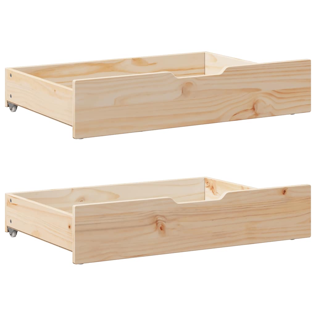 Giroletto con Cassetti 75x190 cm in Legno Massello di Pino