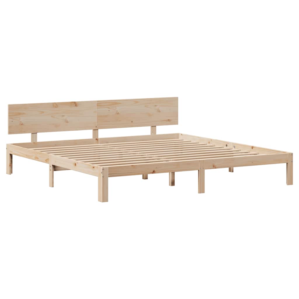 Giroletto con Cassetti 200x200 cm in Legno Massello di Pino