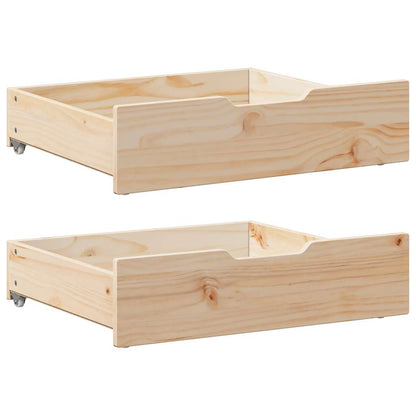 Giroletto per Bambini con Cassetti 80x170cm Legno Massello Pino