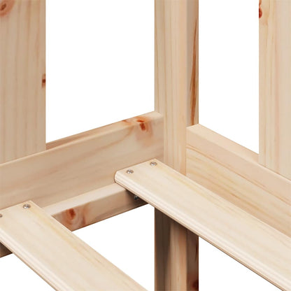 Dormeuse con Cassetti 80x200 cm in Legno Massello di Pino