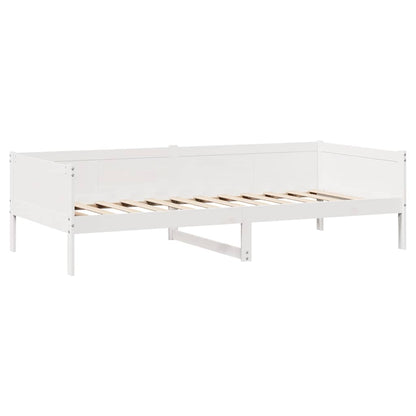 Dormeuse con Cassetti Bianco 90x190 cm Legno Massello di Pino - homemem39