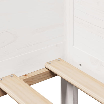 Dormeuse con Cassetti Bianco 90x190 cm Legno Massello di Pino - homemem39