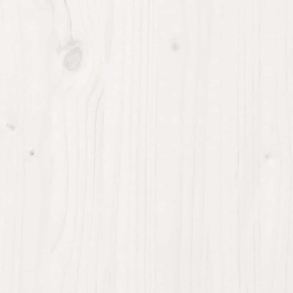Dormeuse con Cassetti Bianco 90x200 cm Legno Massello di Pino | homemem39