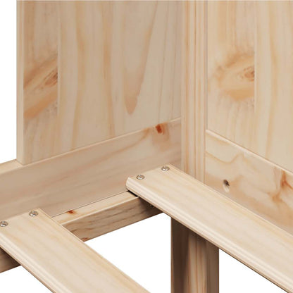 Dormeuse con Cassetti 80x200 cm in Legno Massello di Pino