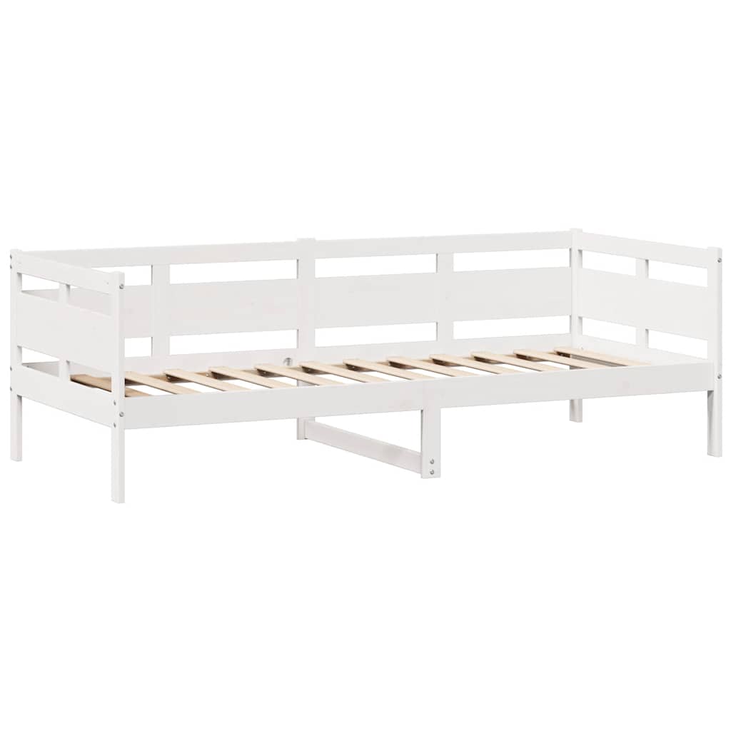 Dormeuse con Cassetti Bianco 90x200 cm Legno Massello di Pino | homemem39