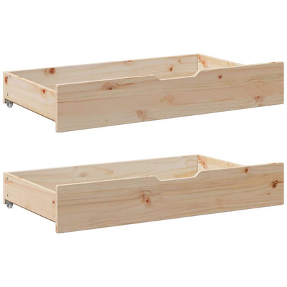Dormeuse con Cassetti 90x200 cm Legno Massello Pino