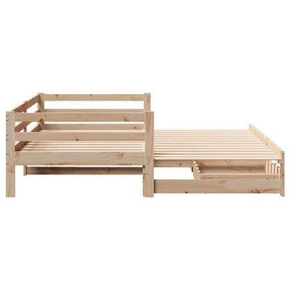 Divano Letto Estraibile con Cassetti senza Materasso 90x190 cm | homemem39