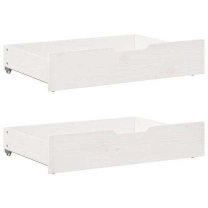 Letto Estraibile con Cassetti senza Materasso Bianco 90x190 cm | homemem39