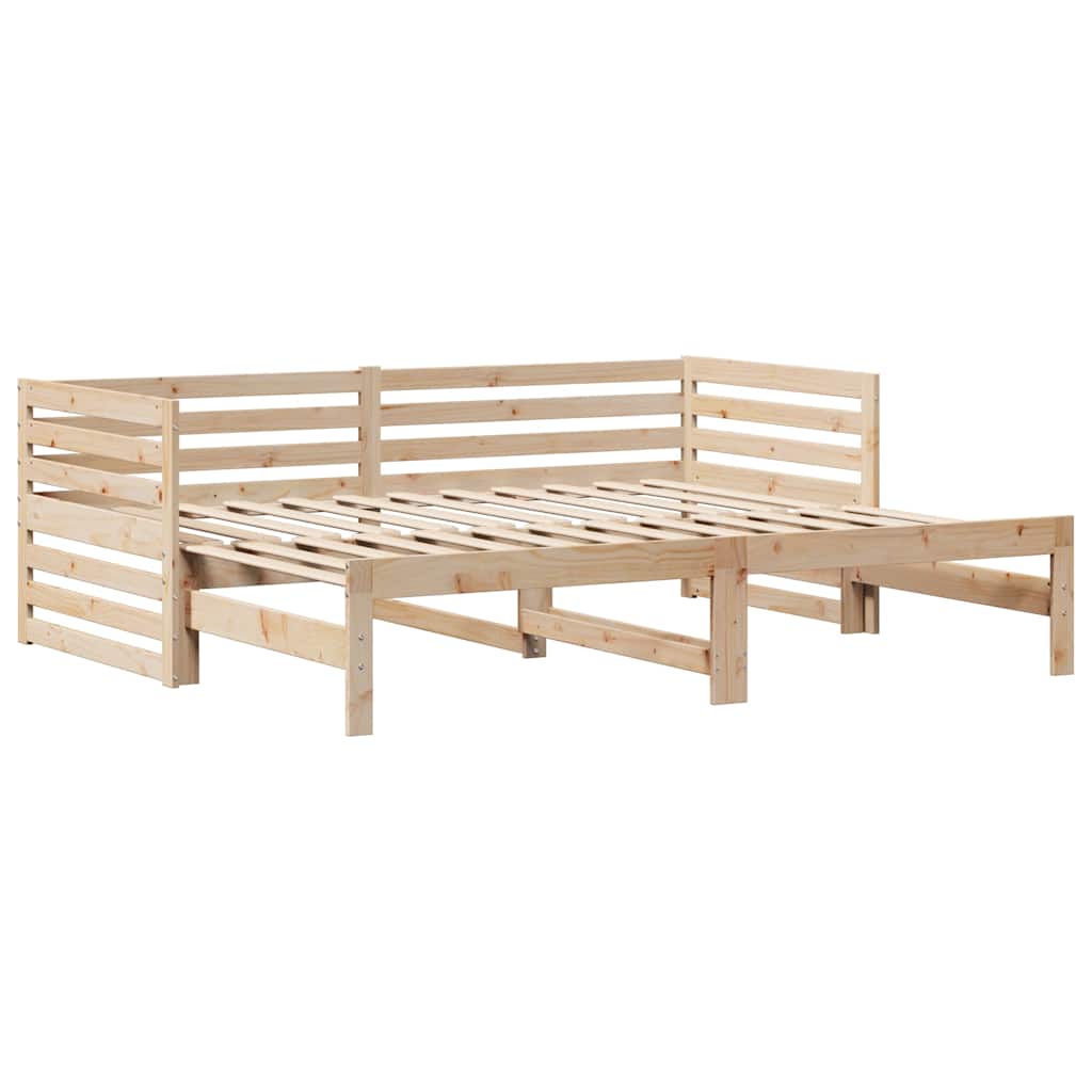 Dormeuse con Cassetti 90x200 cm Legno Massello Pino - homemem39