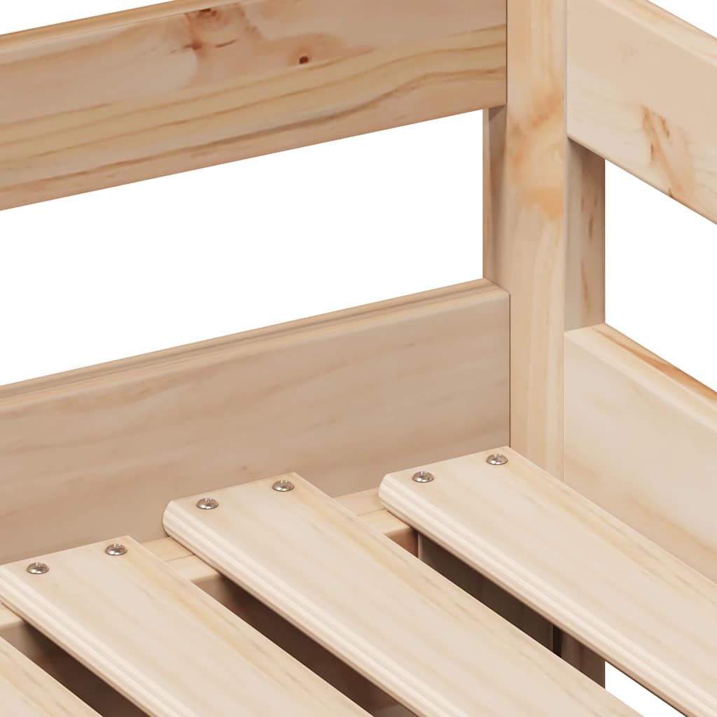 Dormeuse con Cassetti 90x200 cm Legno Massello Pino - homemem39