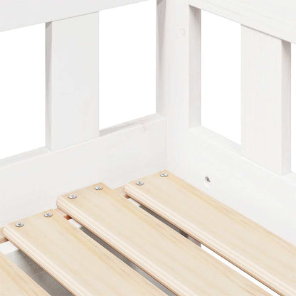 Letto Estraibile con Cassetti senza Materasso Bianco 90x190 cm | homemem39