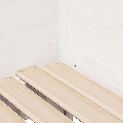 Letto Estraibile con Cassetti senza Materasso Bianco 90x190 cm