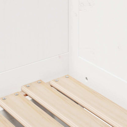 Letto Estraibile con Cassetti senza Materasso Bianco 80x200 cm