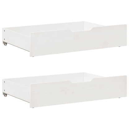 Letto Estraibile con Cassetti senza Materasso Bianco 90x190 cm - homemem39