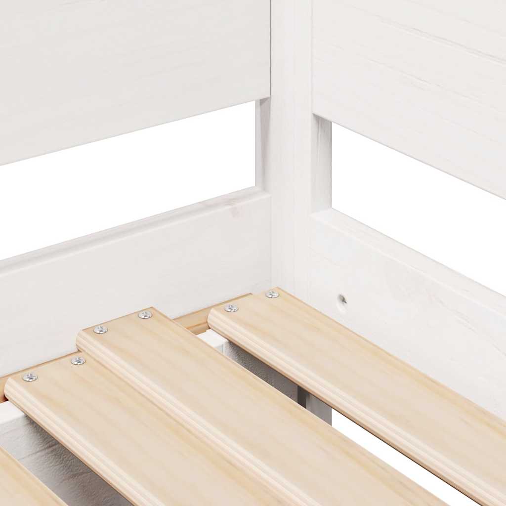 Letto Estraibile con Cassetti senza Materasso Bianco 90x190 cm - homemem39