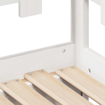 Letto Estraibile con Cassetti senza Materasso Bianco 80x200 cm