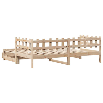 Divano Letto Estraibile con Cassetti senza Materasso 90x200 cm | homemem39