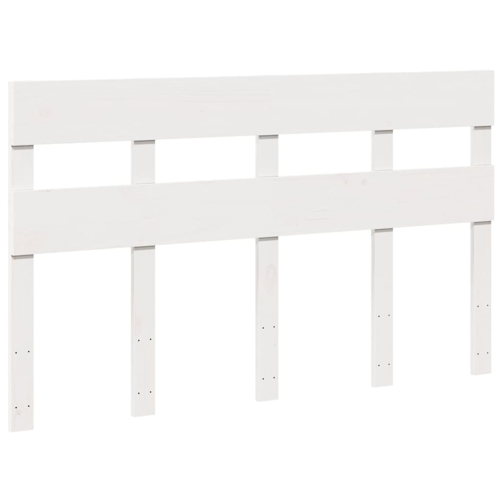 Letto senza Materasso Bianco 120x200 cm Legno Massello di Pino | homemem39