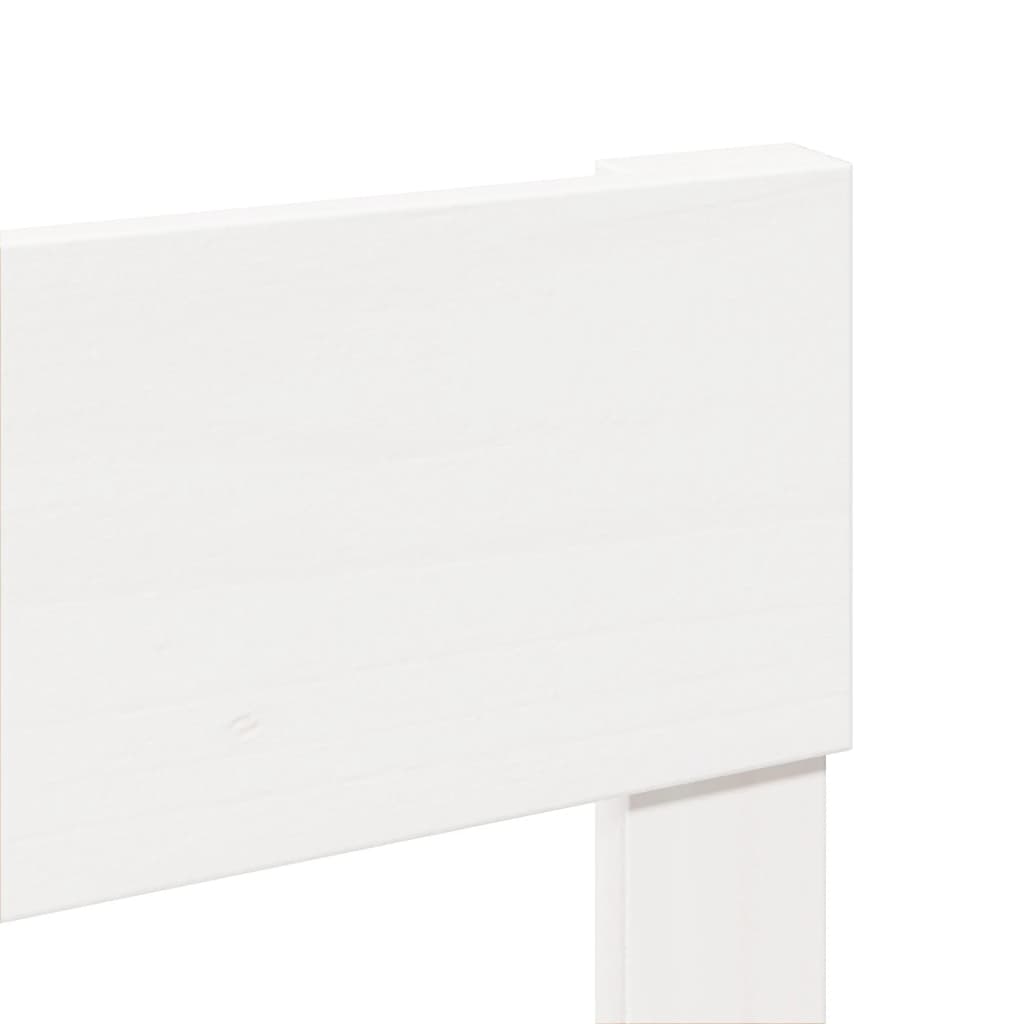 Letto senza Materasso Bianco 140x200 cm Legno Massello di Pino | homemem39
